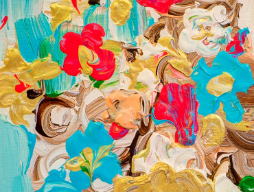 Geburtstagsstrauß | 40 cm x 40 cm | 2014