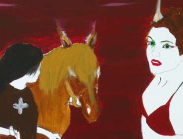Knight with Horse | 180 cm x 120 cm | 2008